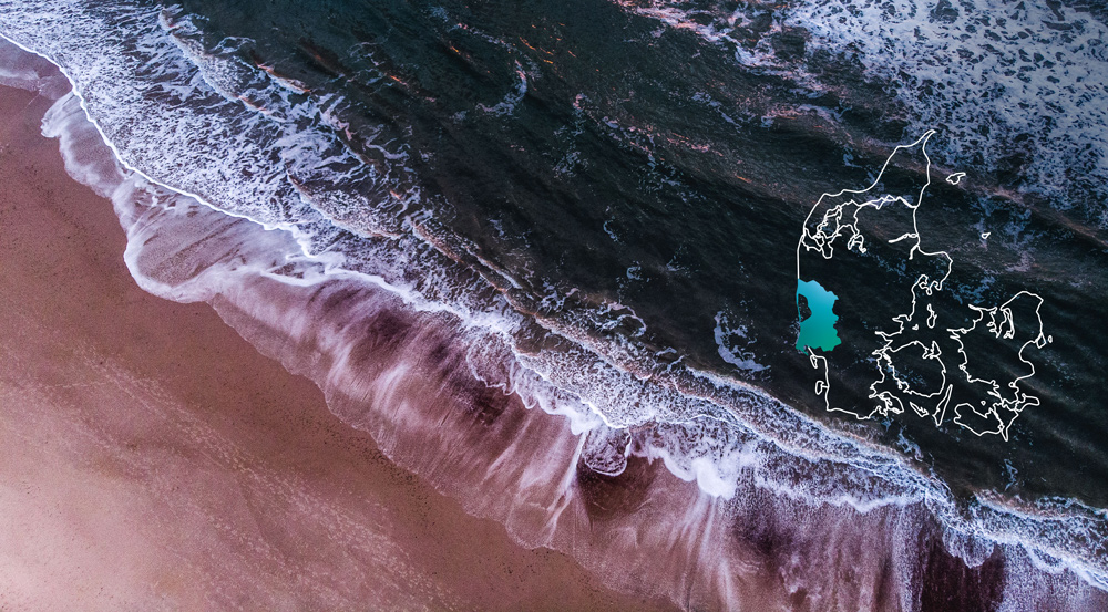 Strand i Destination Vesterhavet