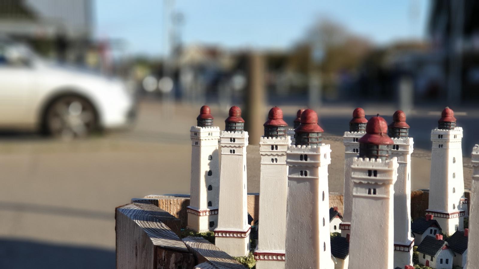 Small lighthouses in Blåvand