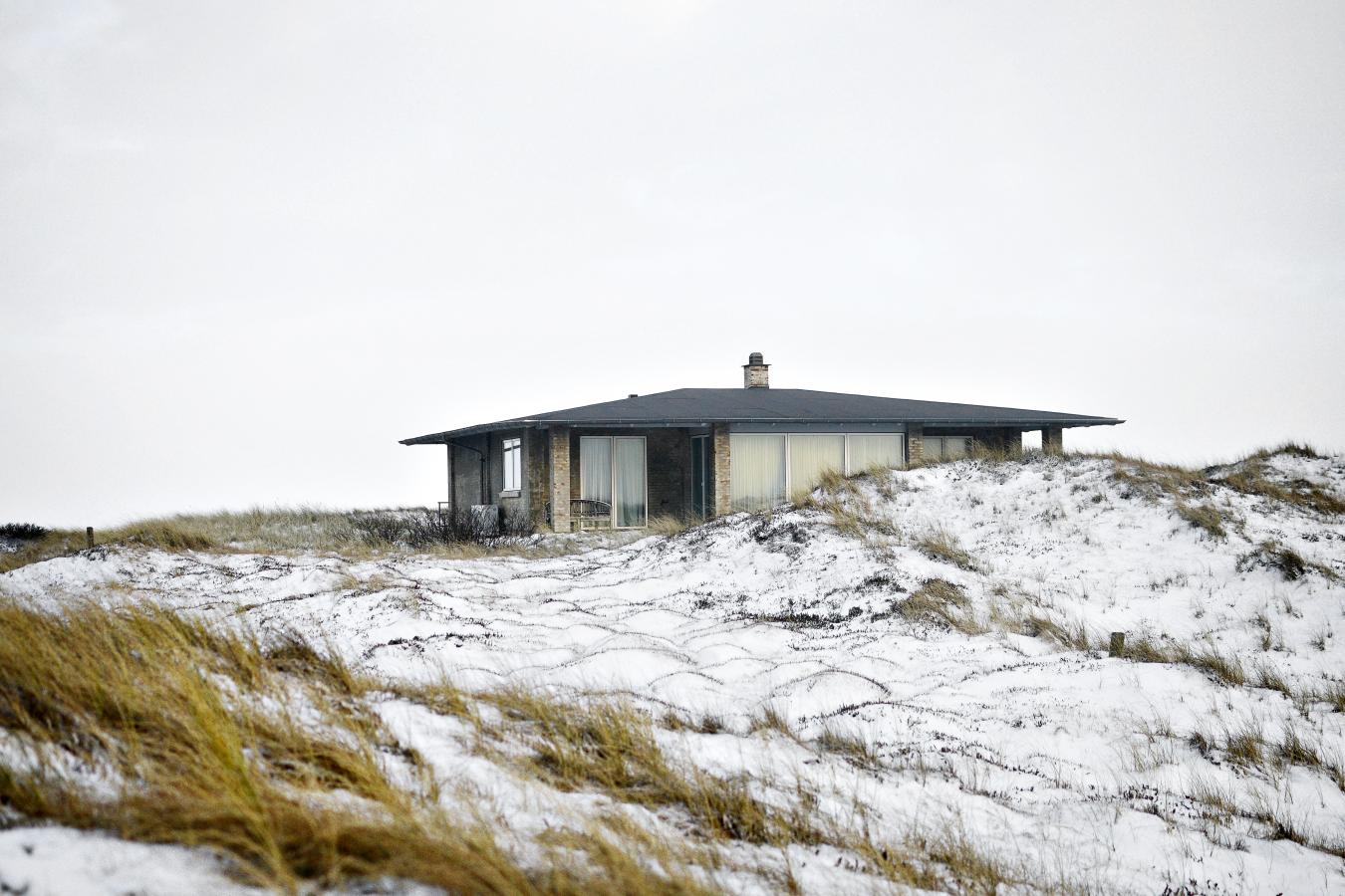 Feriehus - vinter - sne