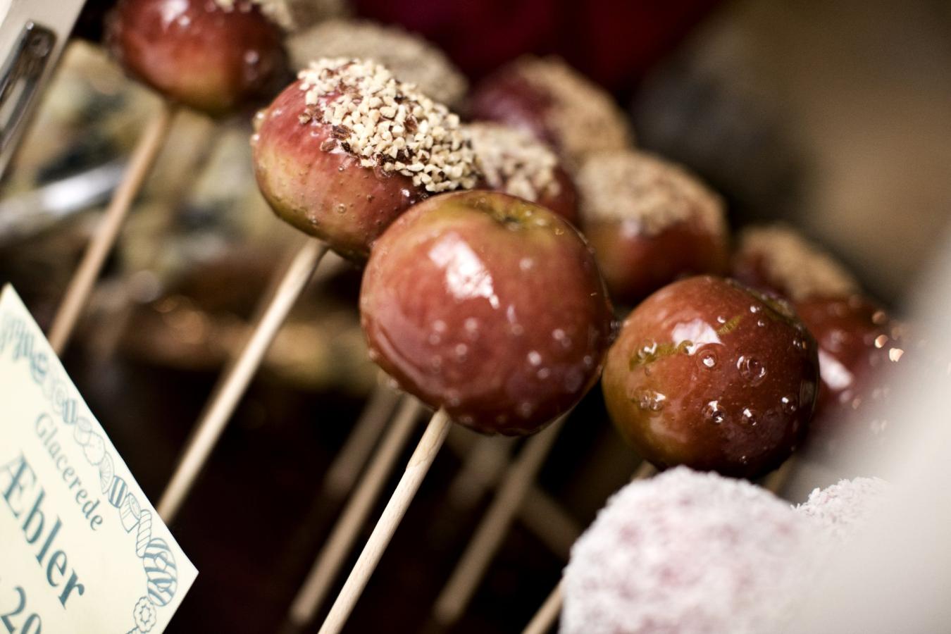 kandiserede jule æbler