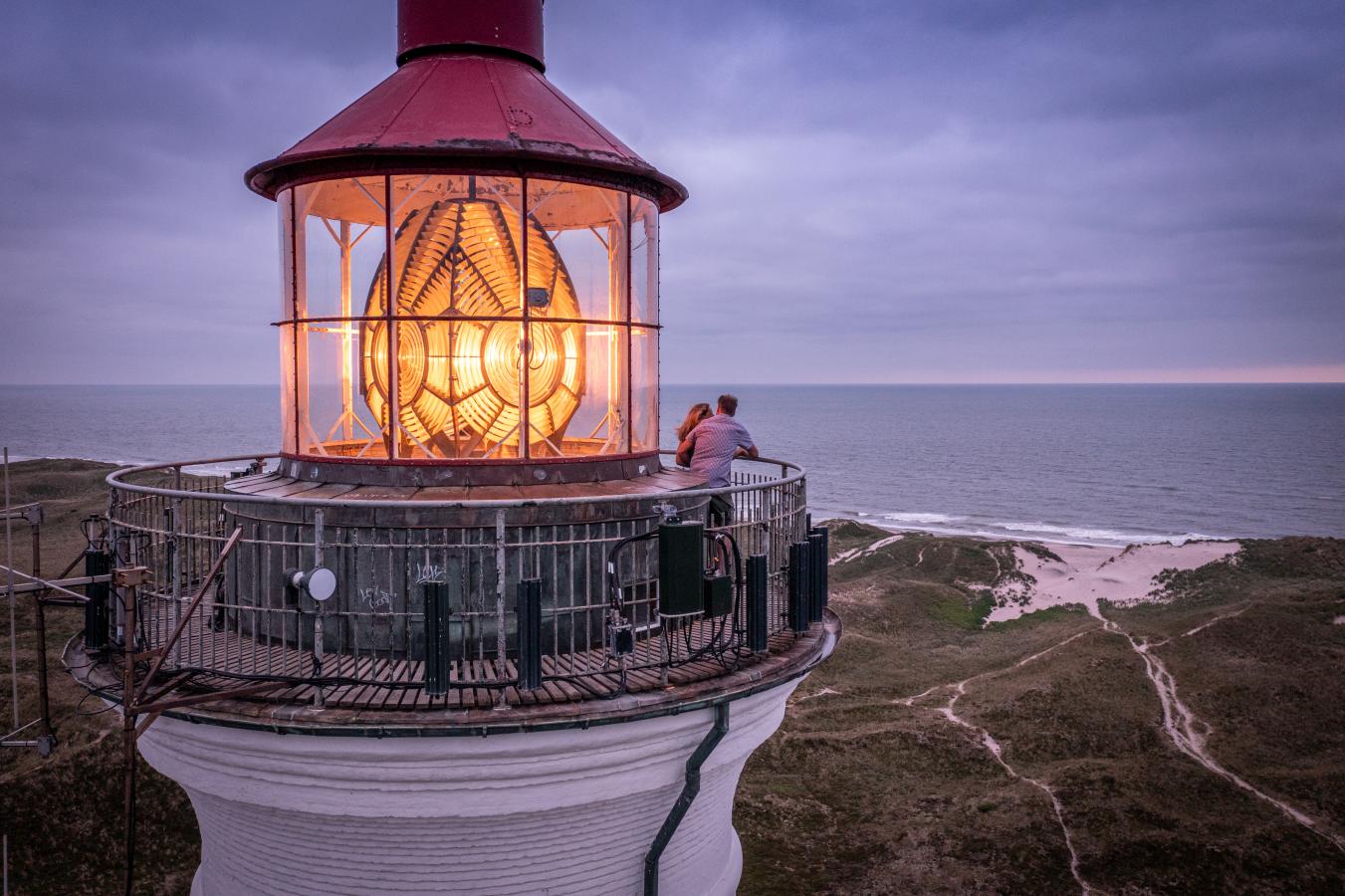 Par besøger Lyngvig Fyr