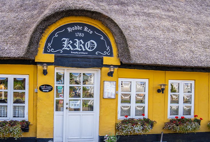 Facade på Hodde Kro